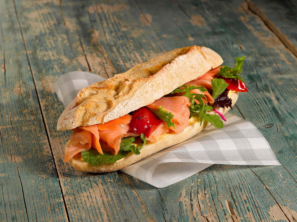 Lachs Baguette